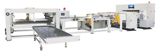 Máquina de corte transversal com Stacker